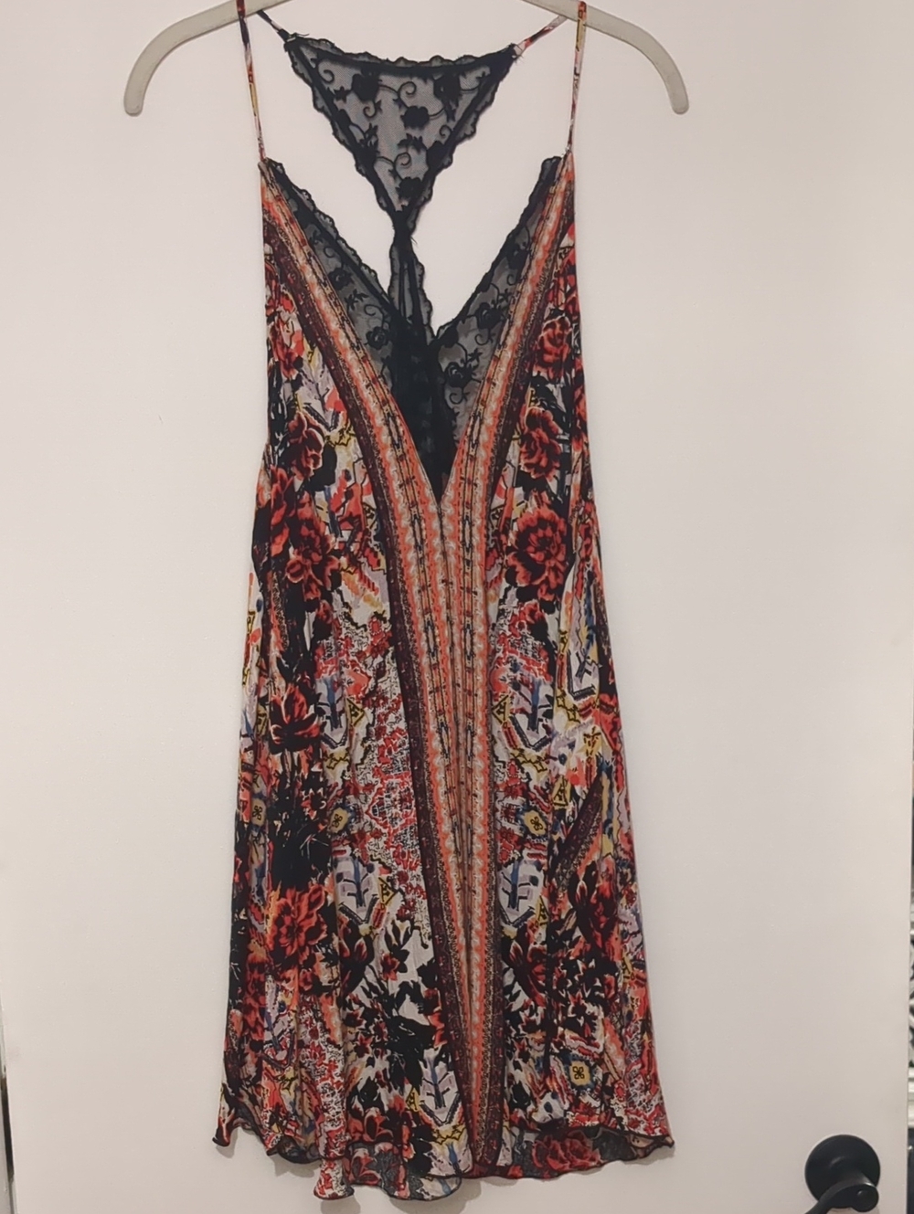 Intimately Free People Floral Lace-Trim Slip/Dress Size Large